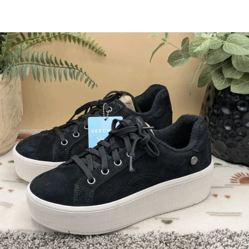 New Skechers Martha Stewart Plateau Chic Lady Platform Sneakers Women's Sz 7 - Picture 3 of 8